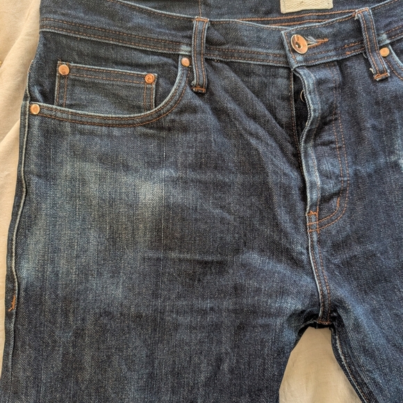 The Unbranded UB201 Tapered Fit - 14.5oz Indigo Selvedge Denim Size 36 Raw Denim - Picture 7 of 15